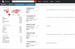 Picture 4 - Shodan SNMP Port (UDP 161) Scan Results