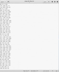 Picture 6 - SNMP Server List with Public Community
